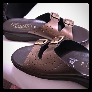 Shoes, Italian Comfort Slip On Sandals, Sz 10M
